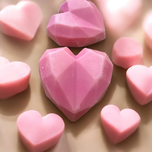 Two Large Heart wax melts